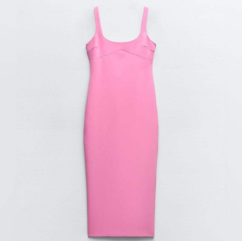 Zara Fitted Midi Dress